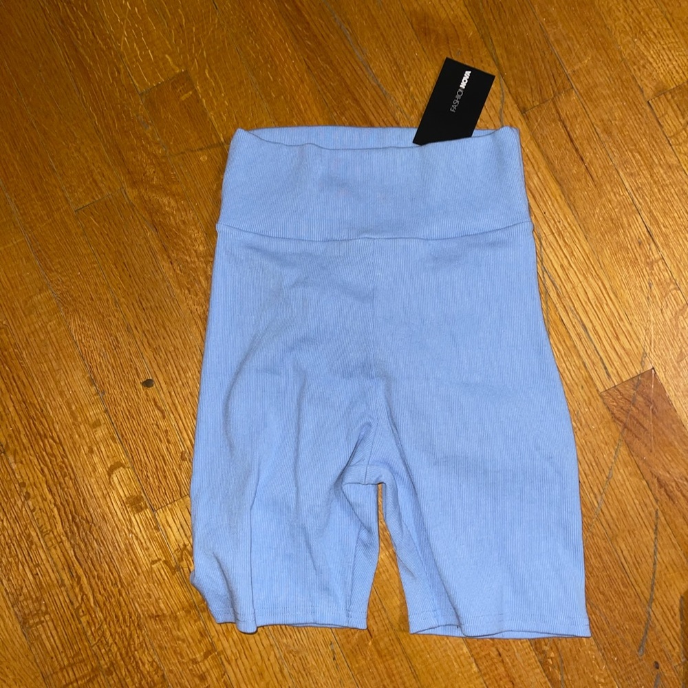 Blue biker shirt